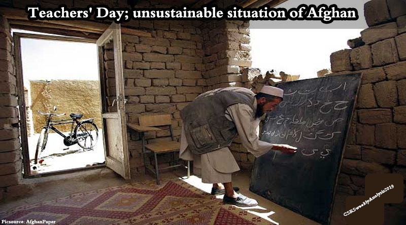 Teachers’ Day; unsustainable situation of Afghan teachers