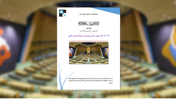 ۲۰۲۳ز. کال کې په نړيواله کچه د سياسي، امنيتي او اقتصادي ستونزو او بدلونونو د رامنځته کېدو تر ټولو مهم کال و. په دغه کال کې د اوکراين او روسيې جګړې لا زور واخيست، د فلسطين پر مظلوم ولس ظلم وروستي حد ته ورسېده، اذربايجان ناګورنو قره باغ ترلاسه کړ، د منځني ختيځ په اړه د امريکا متحده ايالاتو بهرنۍ پاليسي بدله شوه، د عربي هېوادونو بې کيفيايتي، غلامي او بې وسي لا په ډاګه شوه، د امريکا متحده ايالاتو حيثيت د بشري حقوقو د نقض او د اسراييلو د ملاتړ له امله په نړيواله کچه سخت خراب او اصلي څېره يې په ډاګه شوه، په افغانستان کې  د اسلامي امارت تر مشرۍ  لاندې اقتصادي پرمختګونه رامنځته، خو د نجونو د تعليم قضيه هماغسې مبهمه پاتې شوه، د اسلامي امارت سيمې ييزې اړيکې پياوړې، خو له پاکستان سره يې په ځينو مسايلو او په ځانګړي ډول د اجباري مهاجرينو پر سر اړيکې يو څه خرابې شو. د منځني ختيځ معادلې يو څه بدلې شوې او دې ټولو پېښو د نړيوال نظم بدلون طرف ته په چټکې د ګامونو اخيستل اسانه کړل او لرې نه ده چې د امريکا متحده ايالاتو باداري پای ته ورسېږي.