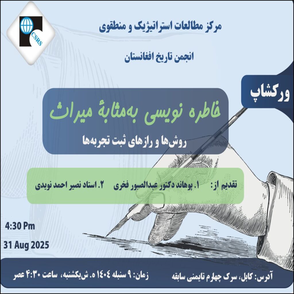 ورکشاپ: خاطره نویسی به مثابه میراث، روش  ها و راز های ثبت تجربه ها